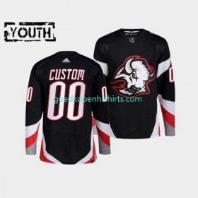 Buffalo Sabres Custom Adidas 2022-2023 Reverse Retro Zwart Authentic Shirt - Kinderen